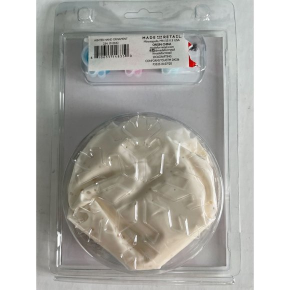 NEW IN PACKAGING Make Your Own GLITTER HANDPRINT ORNAMENT Kit, No bake/mix - Picture 6 of 6